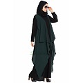 Shrug abaya- black-green Shrug abaya- black-green